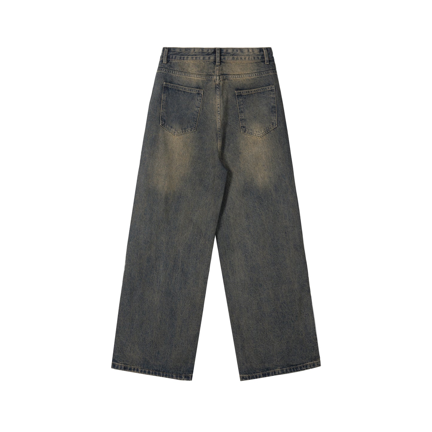Vintage Fade Lightning Wide-Leg Jeans