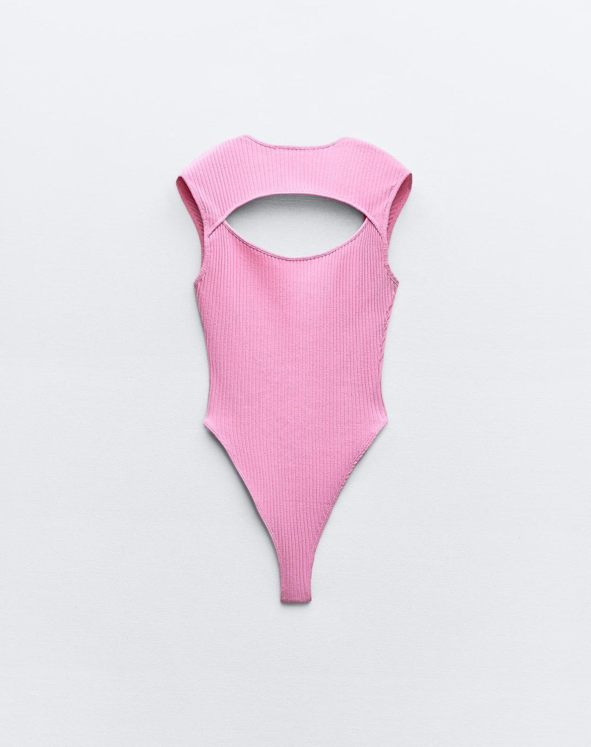 Ribbed Cut-Out Bodysuit