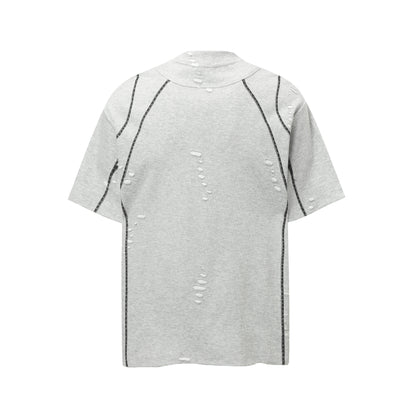 Scarline Distress Seam Tshirt