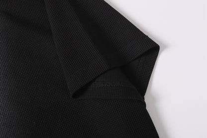 Chromatic Button Grid Tee