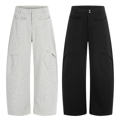 Arc Panel Wide-Leg Sweatpants