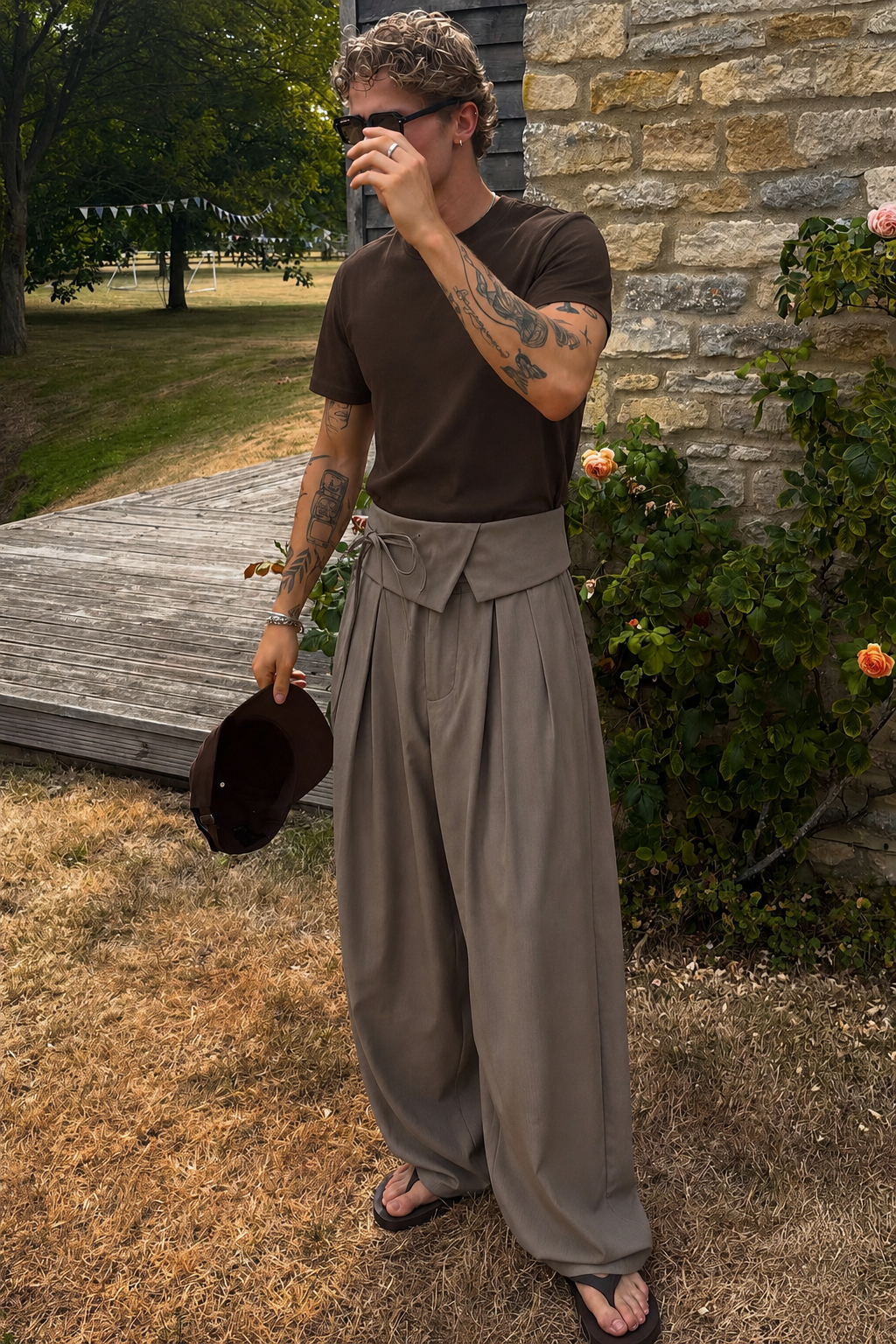 Fold-Waist Trousers