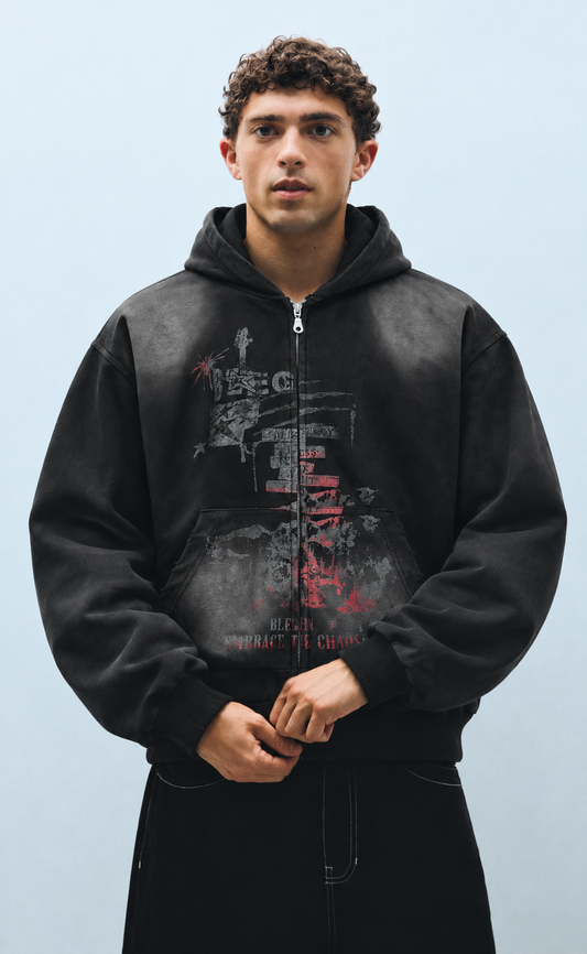 Chaos Zip Hoodie