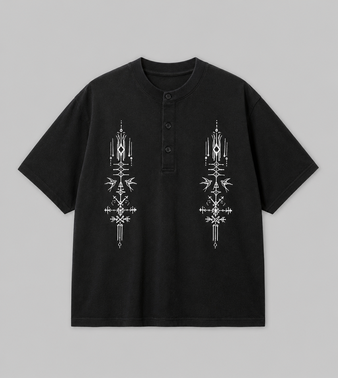 Tribal Henley Tee