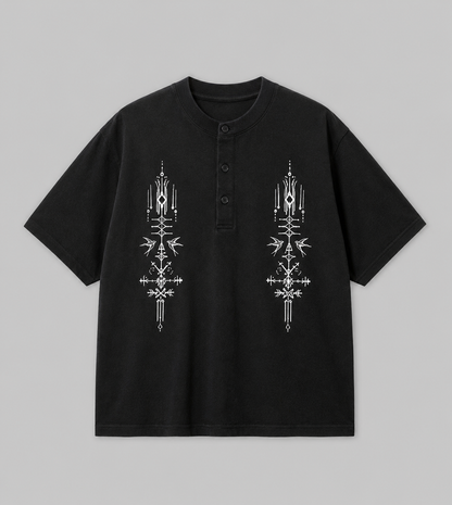 Tribal Henley Tee