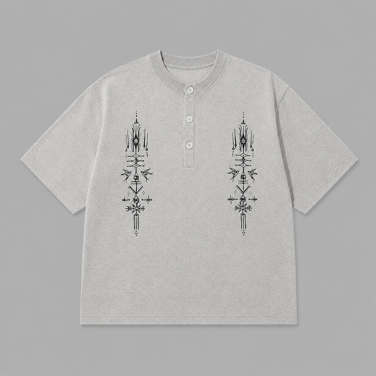 Tribal Henley Tee