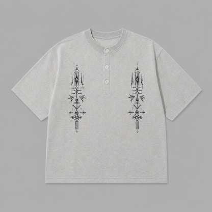 Tribal Henley Tee