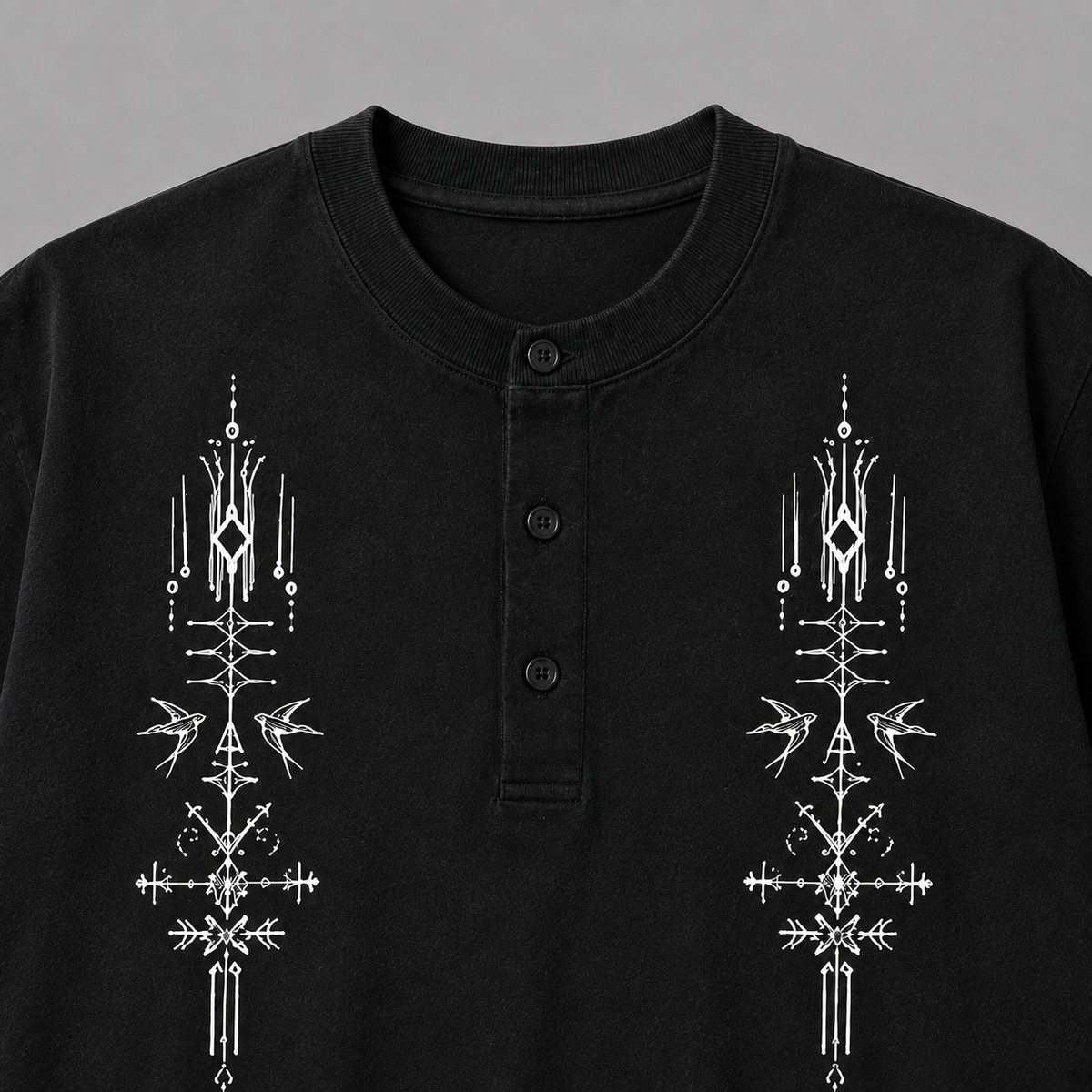 Tribal Henley Tee