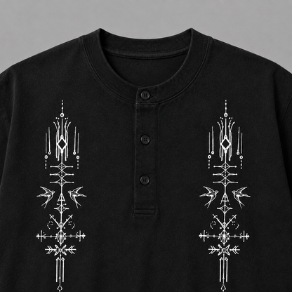 Tribal Henley Tee