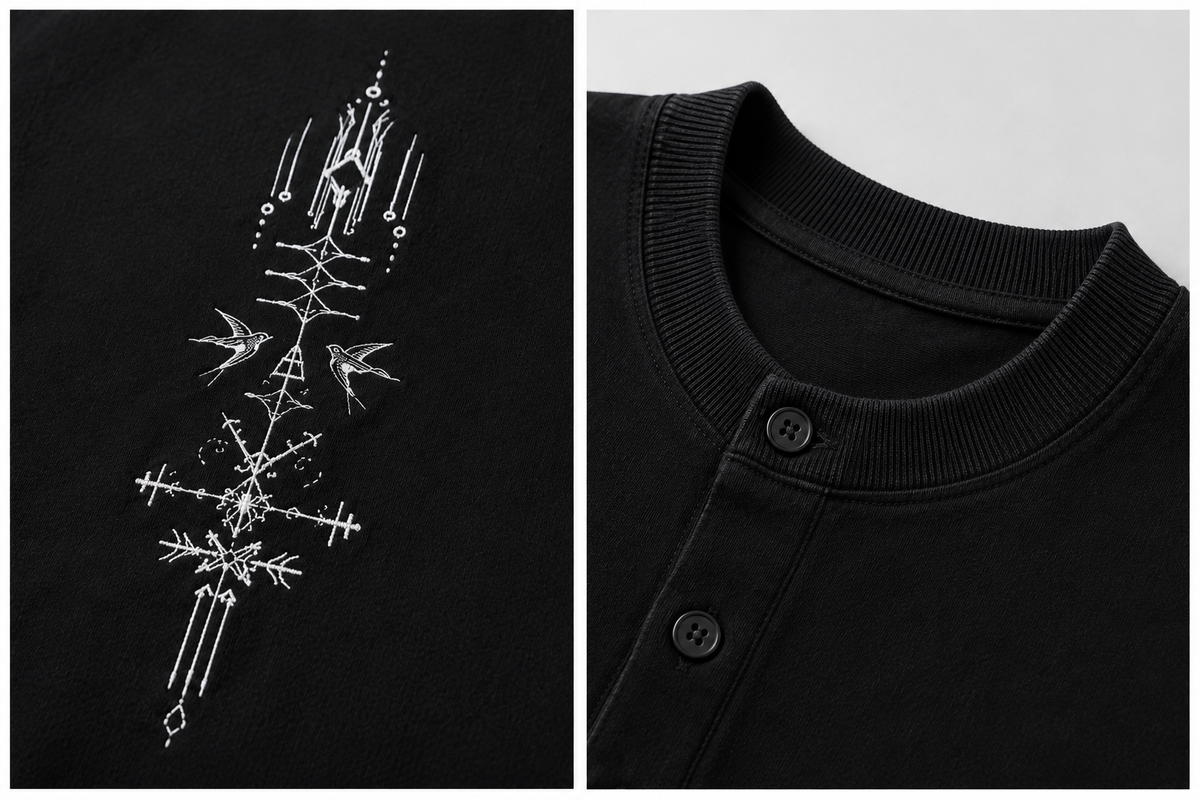 Tribal Henley Tee