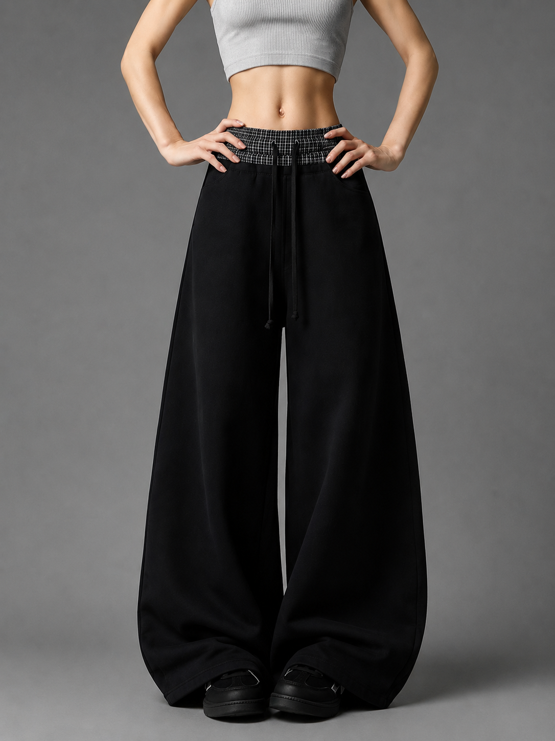 Plaid Baggy Pants