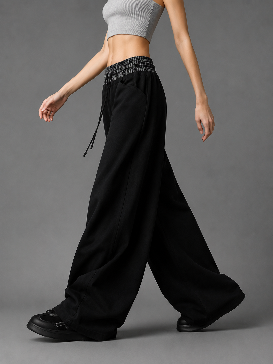Plaid Baggy Pants