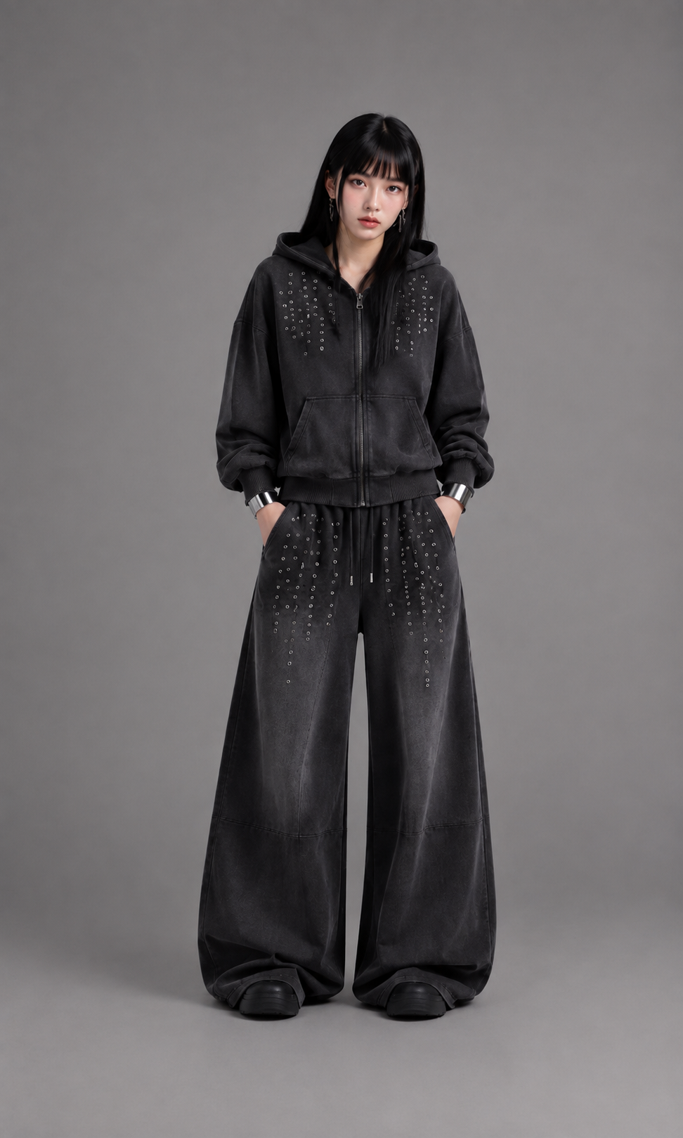 Eyelet Zip co-ord set