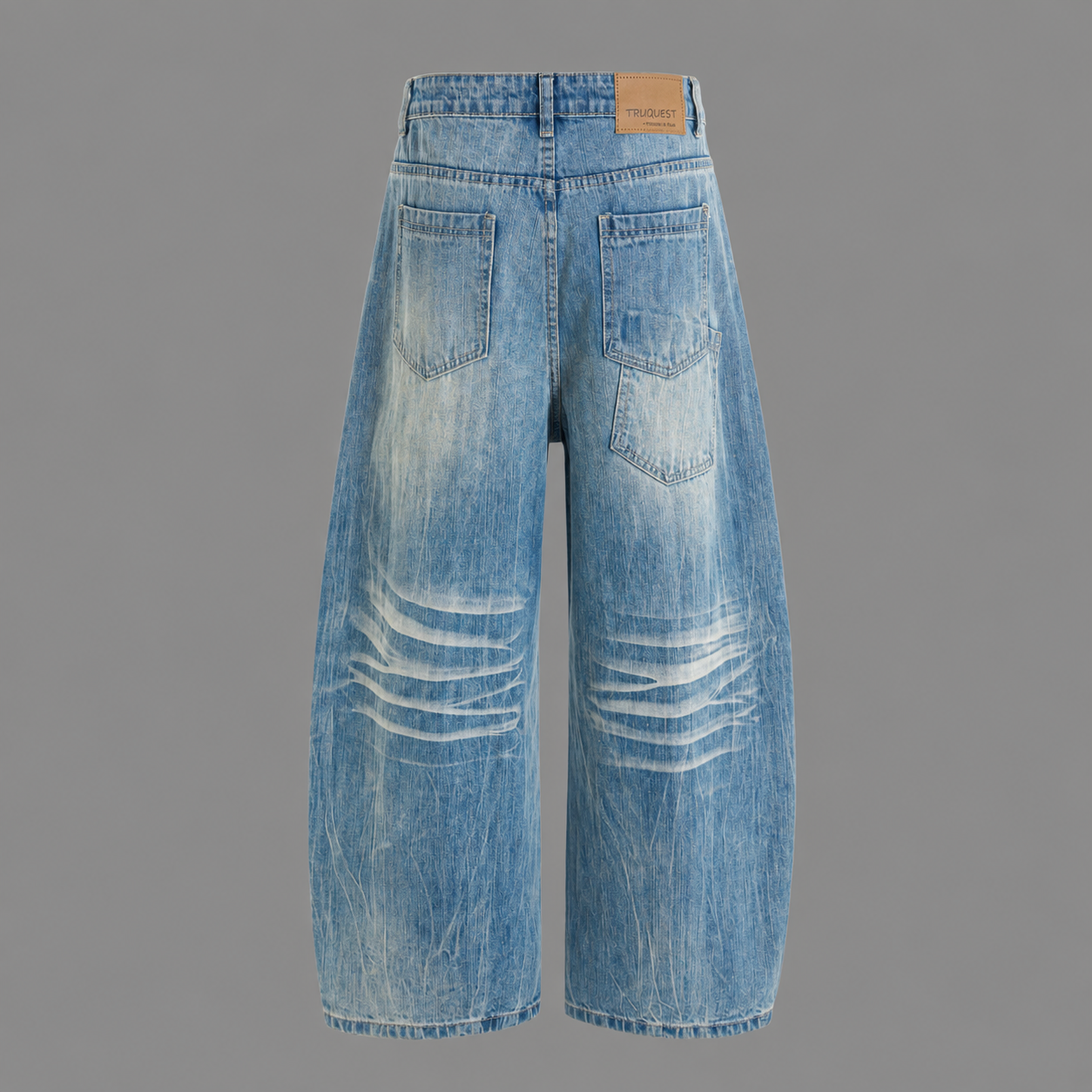 Loose Fit Washed Jeans