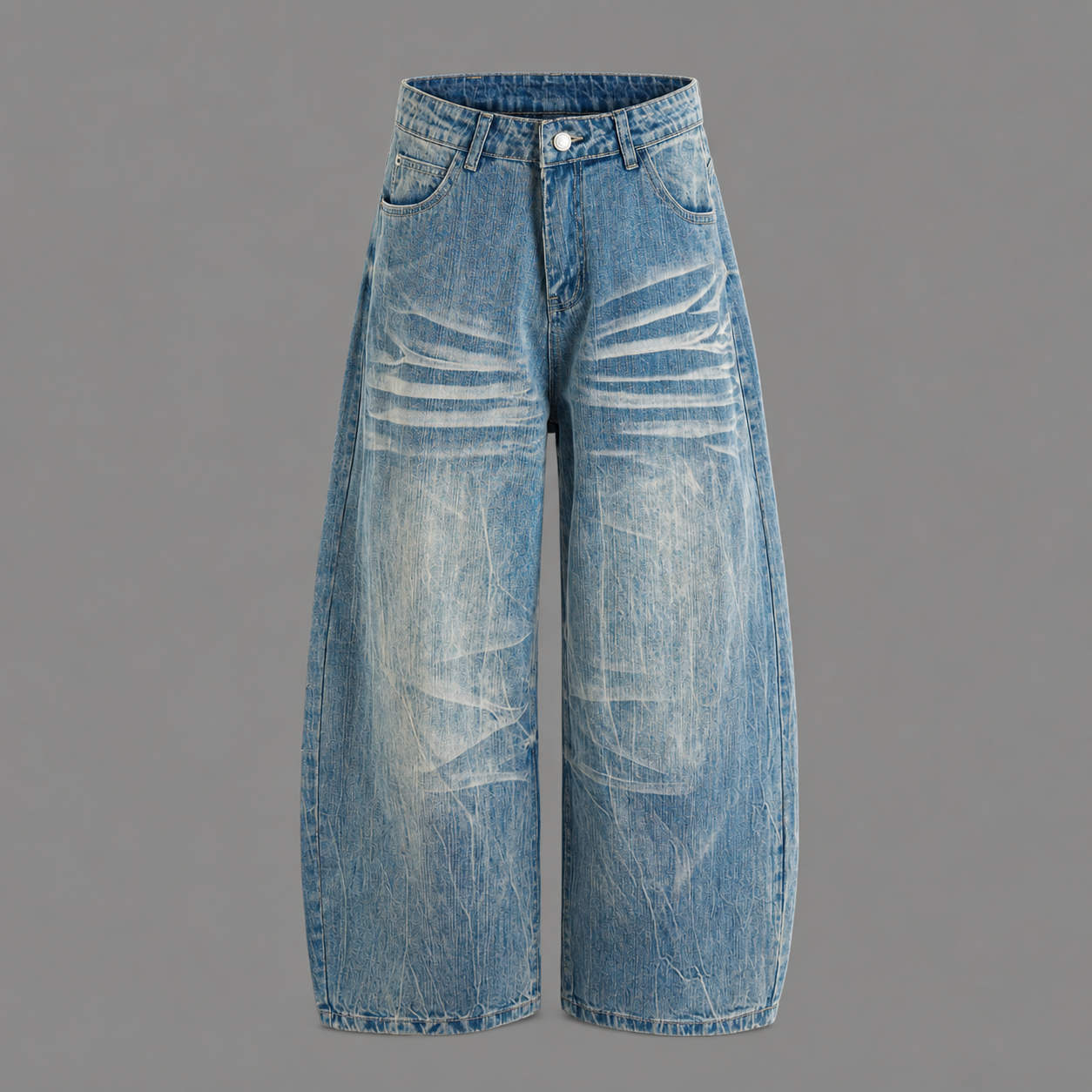 Loose Fit Washed Jeans