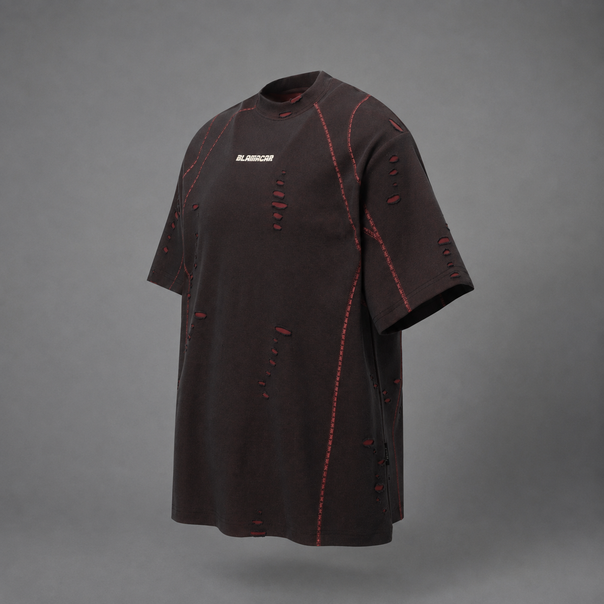 Scarline Distress Seam Tshirt