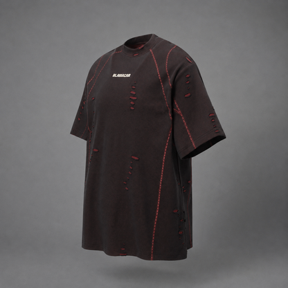 Scarline Distress Seam Tshirt