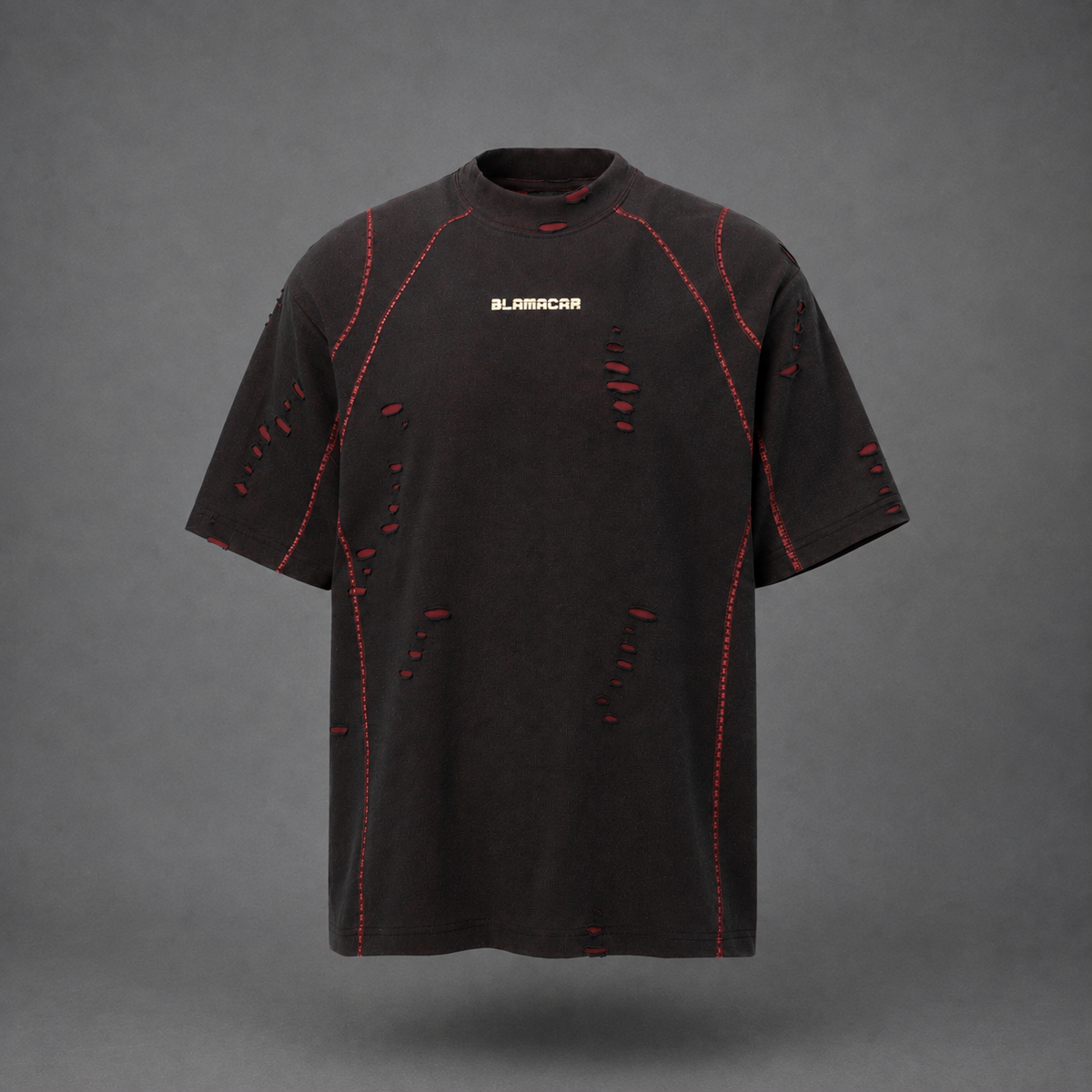 Scarline Distress Seam Tshirt