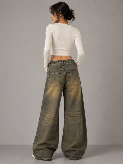 Fade Wide-Leg Jeans