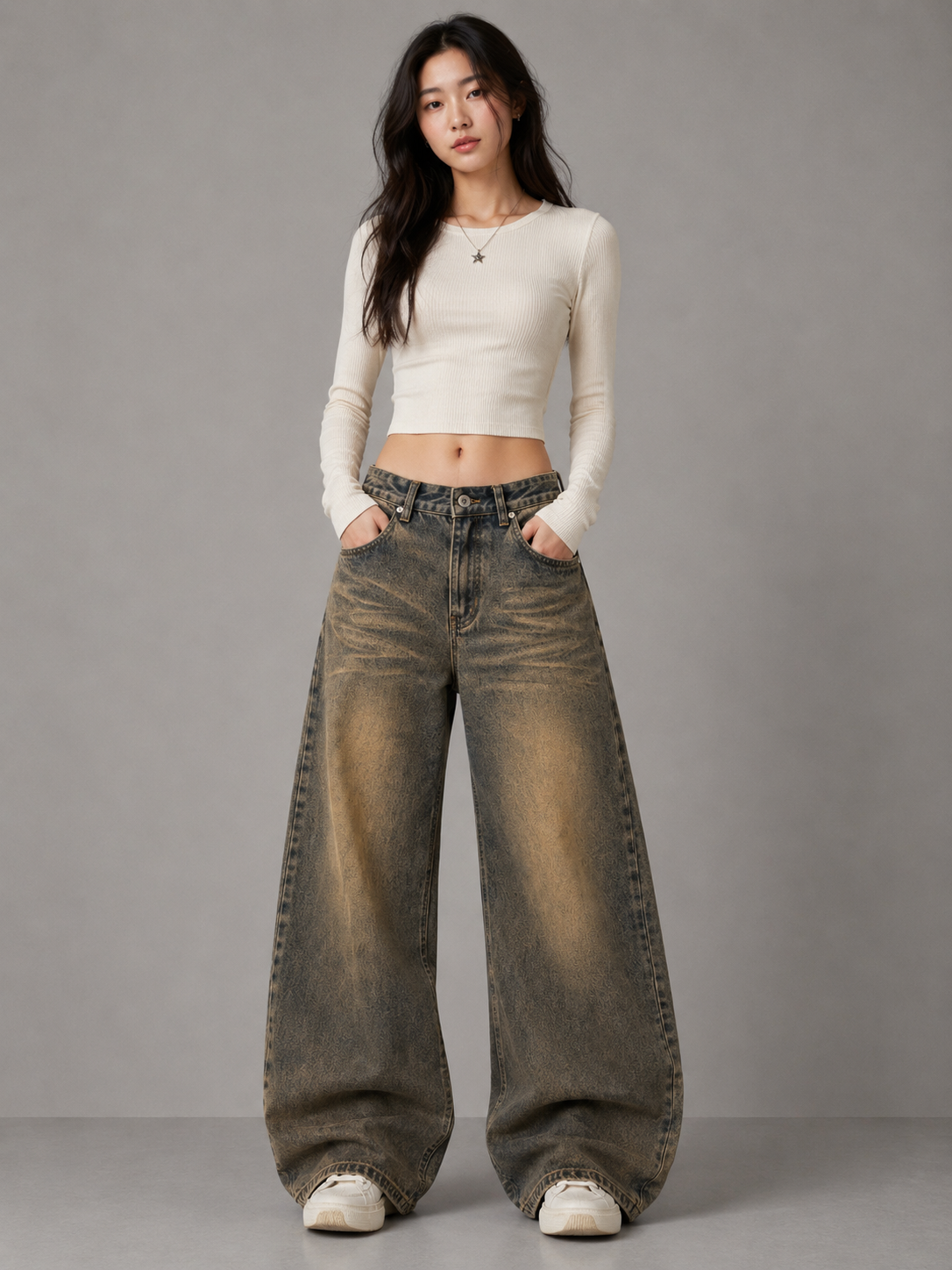 Fade Wide-Leg Jeans