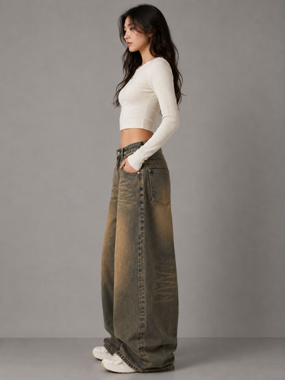 Fade Wide-Leg Jeans