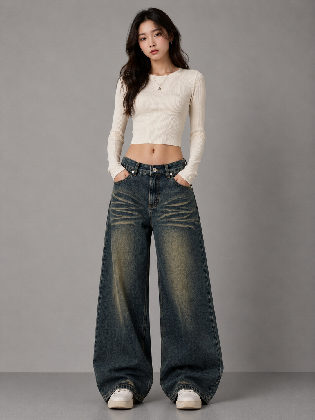 Fade Wide-Leg Jeans