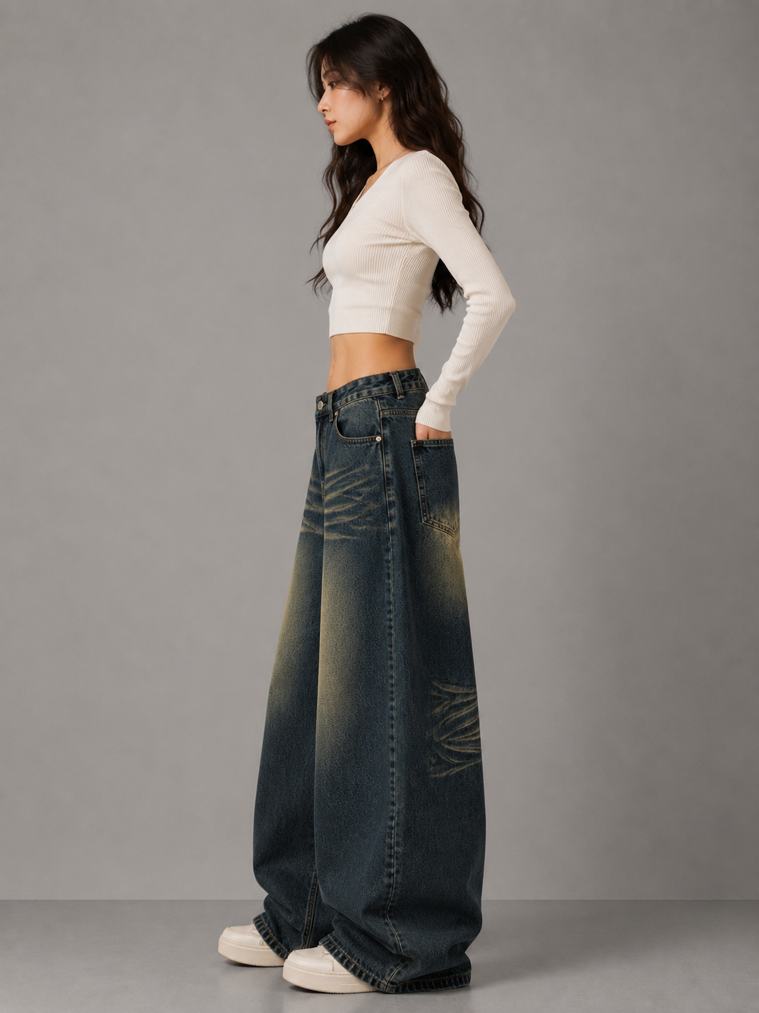 Fade Wide-Leg Jeans