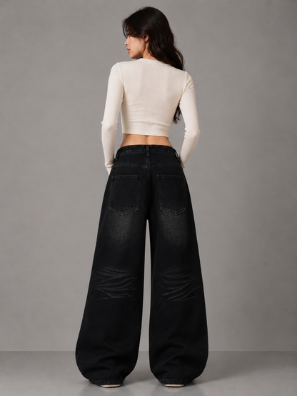 Fade Wide-Leg Jeans