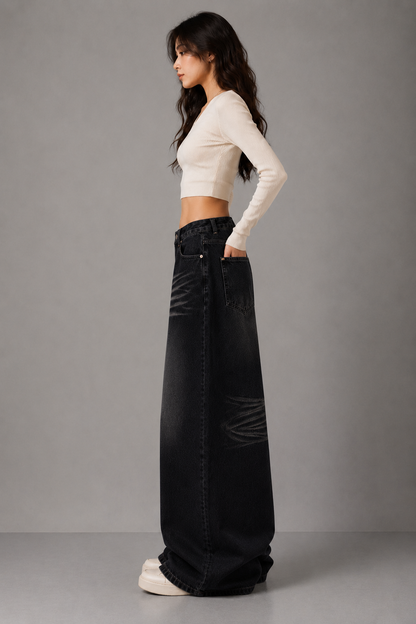 Fade Wide-Leg Jeans
