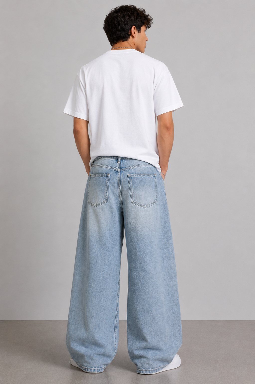 Ice Blue Ripped Jeans