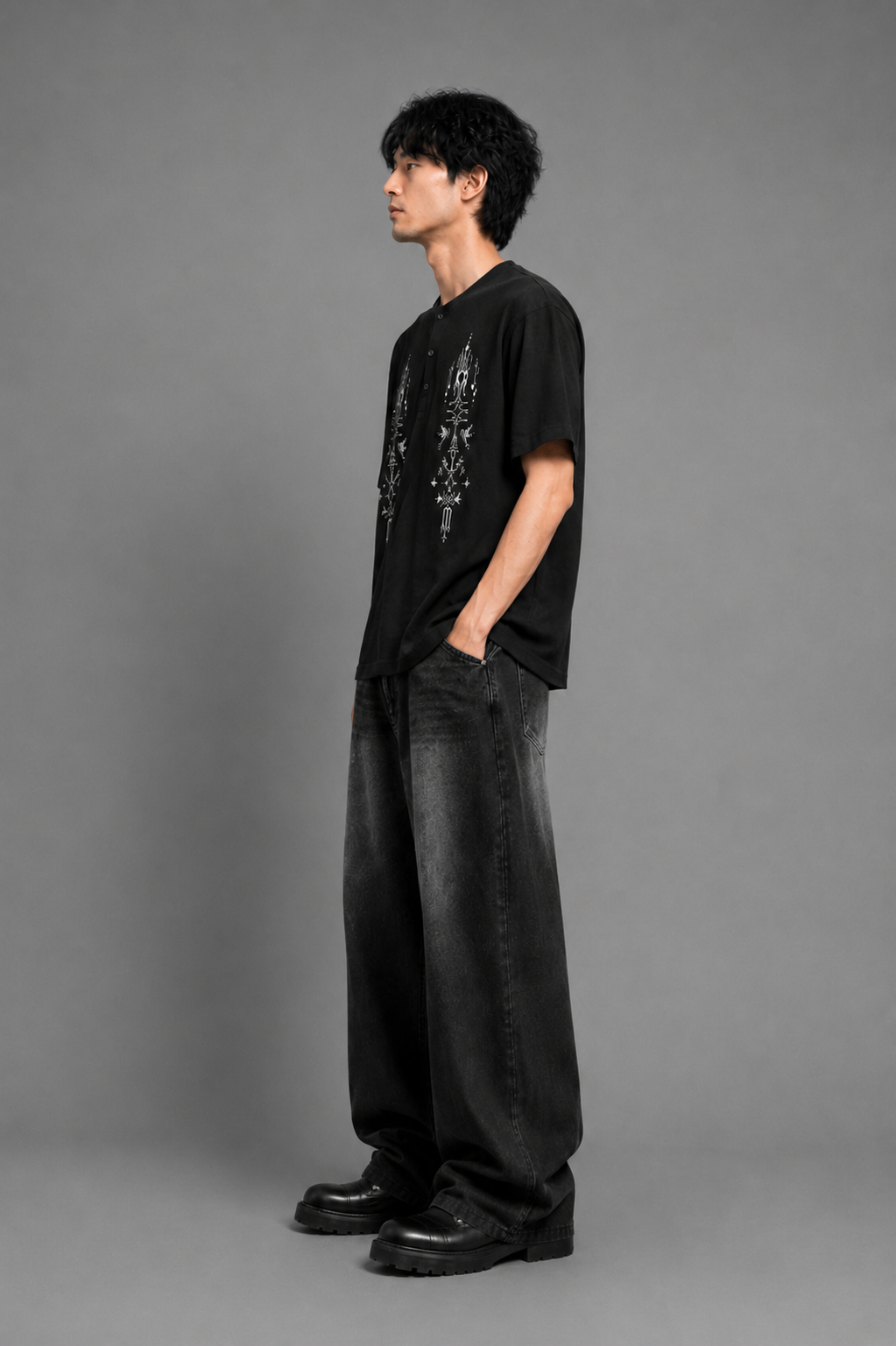 Tribal Henley Tee