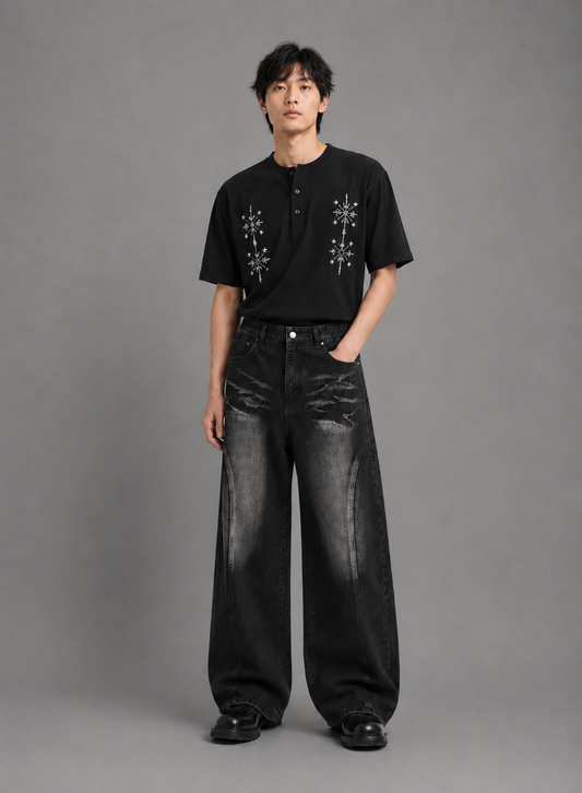 Tribal Henley Tee
