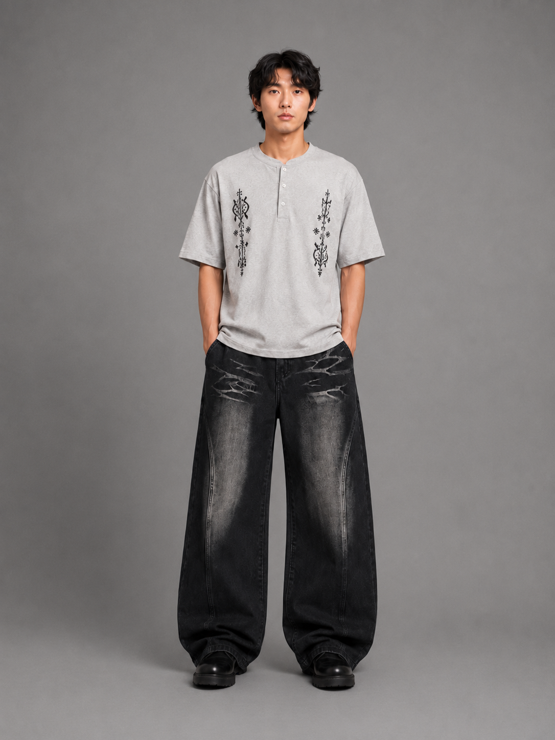 Tribal Henley Tee