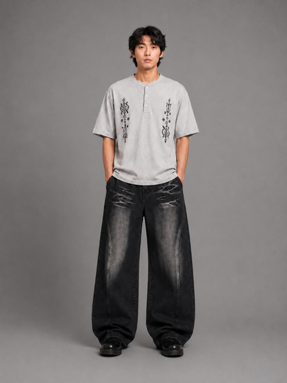 Tribal Henley Tee