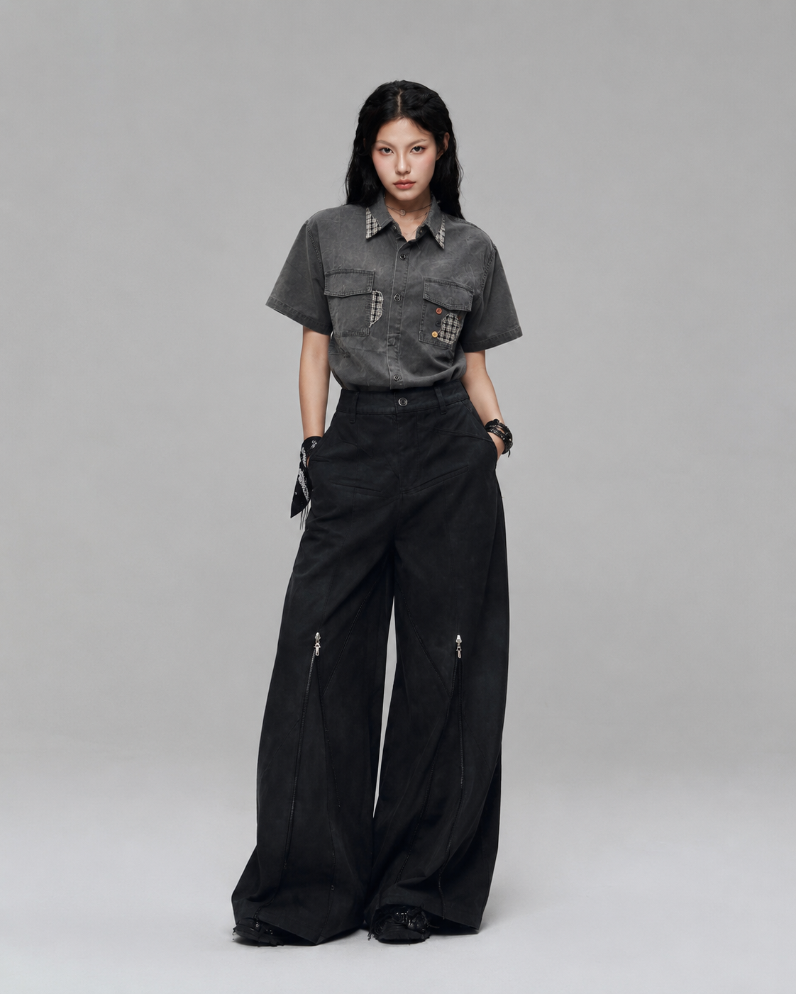 Patchwork Utility Shirt