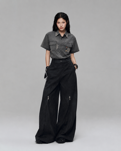 Patchwork Utility Shirt