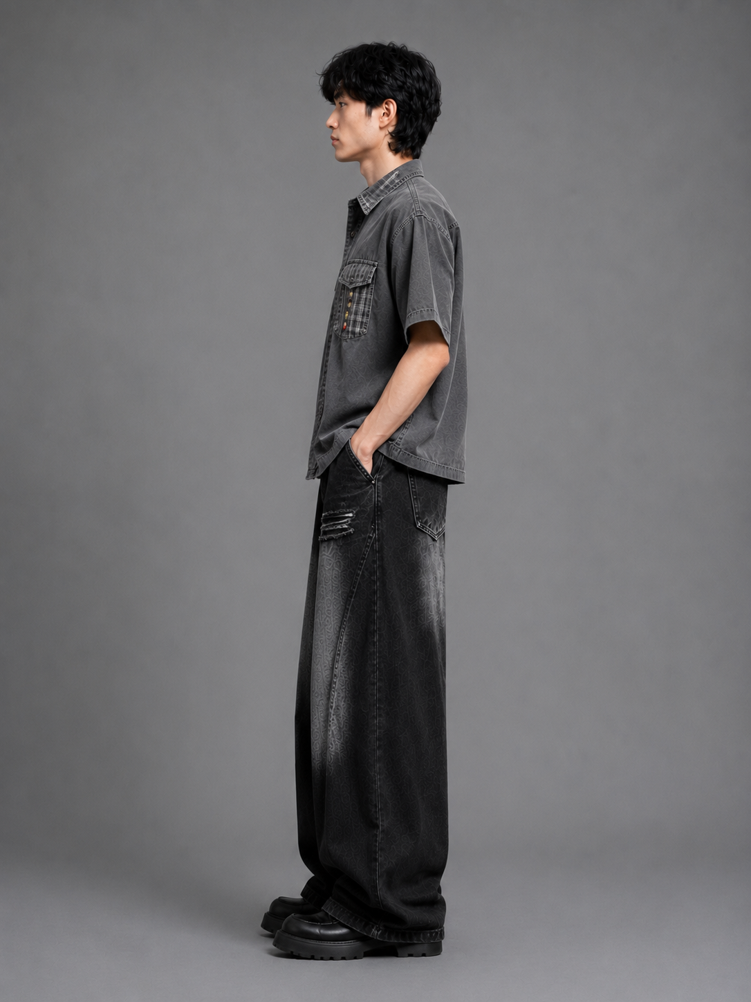 Patchwork Utility Shirt