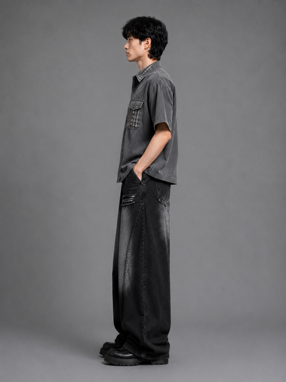 Patchwork Utility Shirt