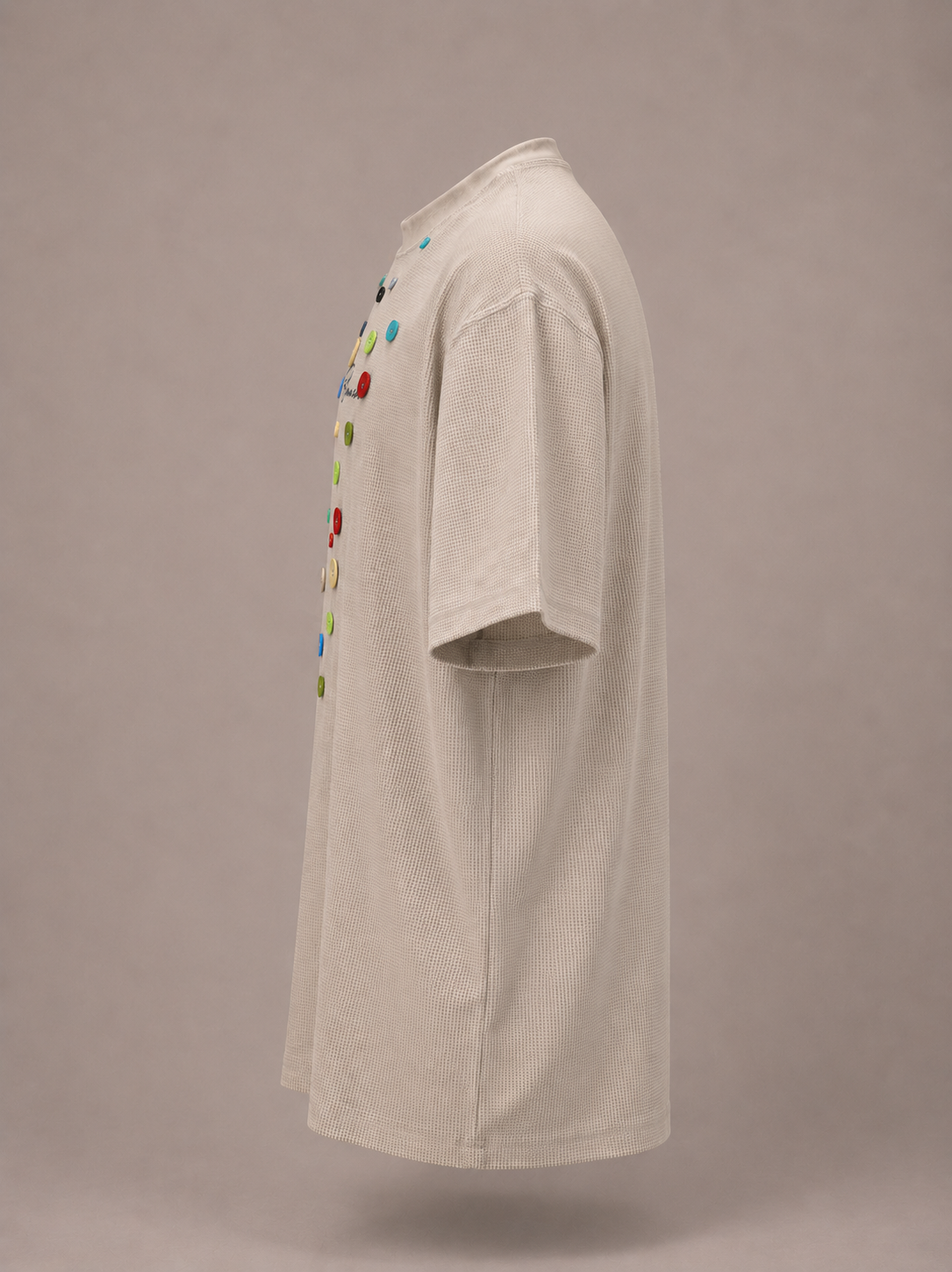 Waffle Button Tee