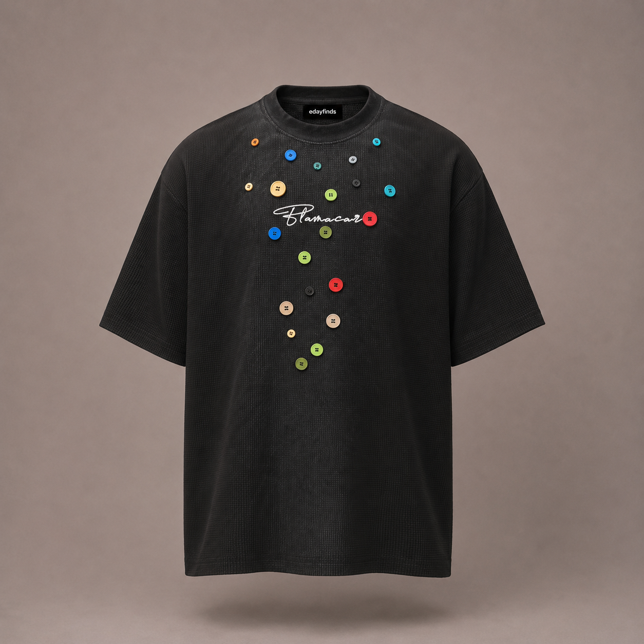 Waffle Button Tee