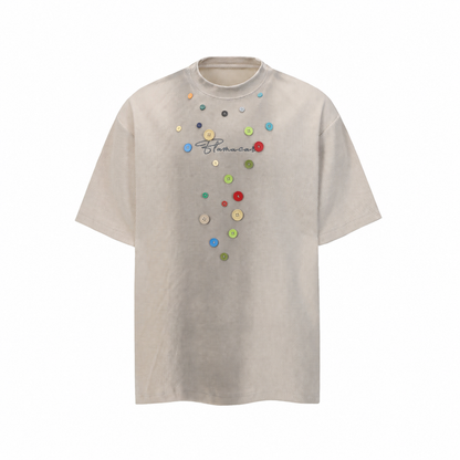 Waffle Button Tee