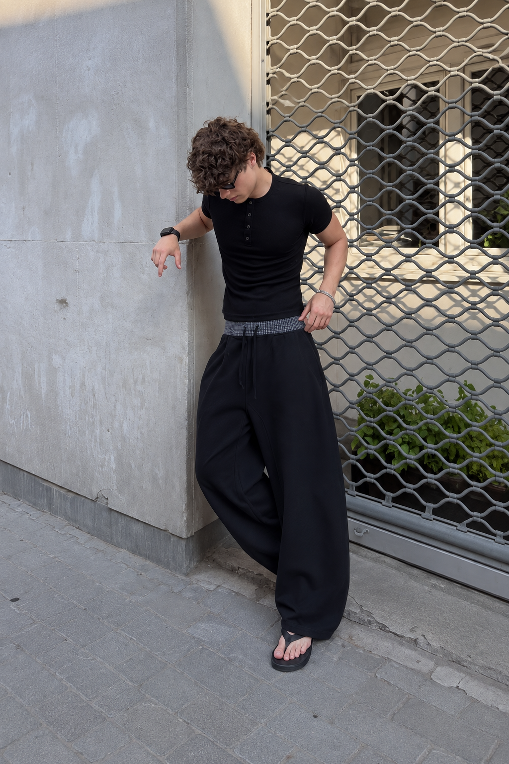 Plaid Baggy Pants