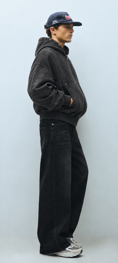 Rivet Zip Hoodie