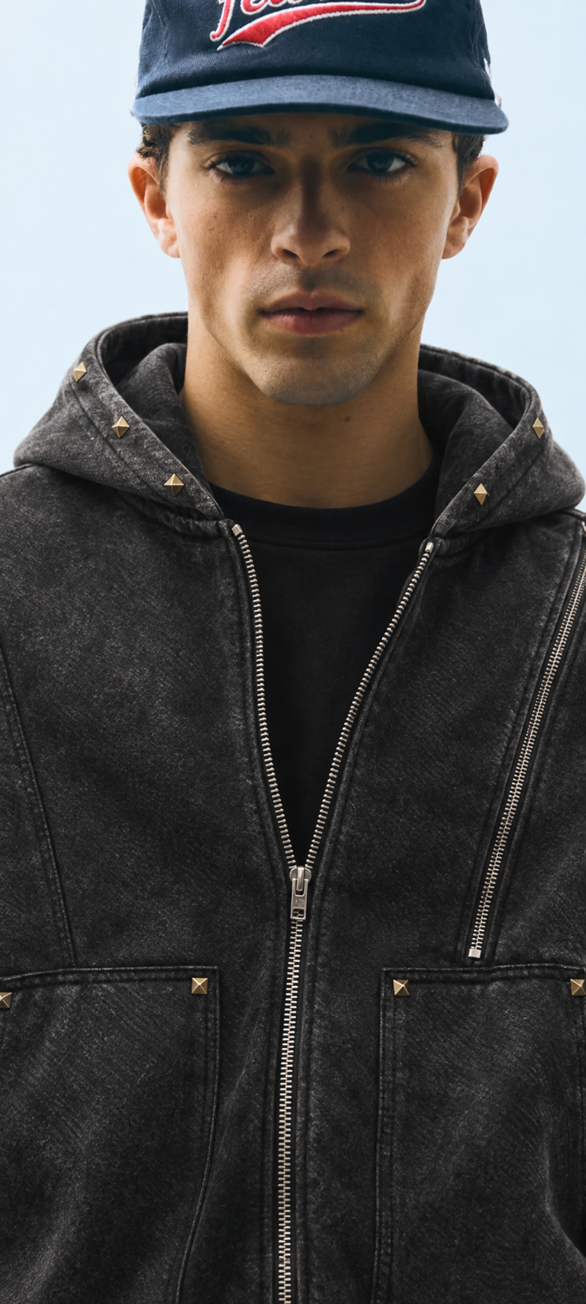 Rivet Zip Hoodie