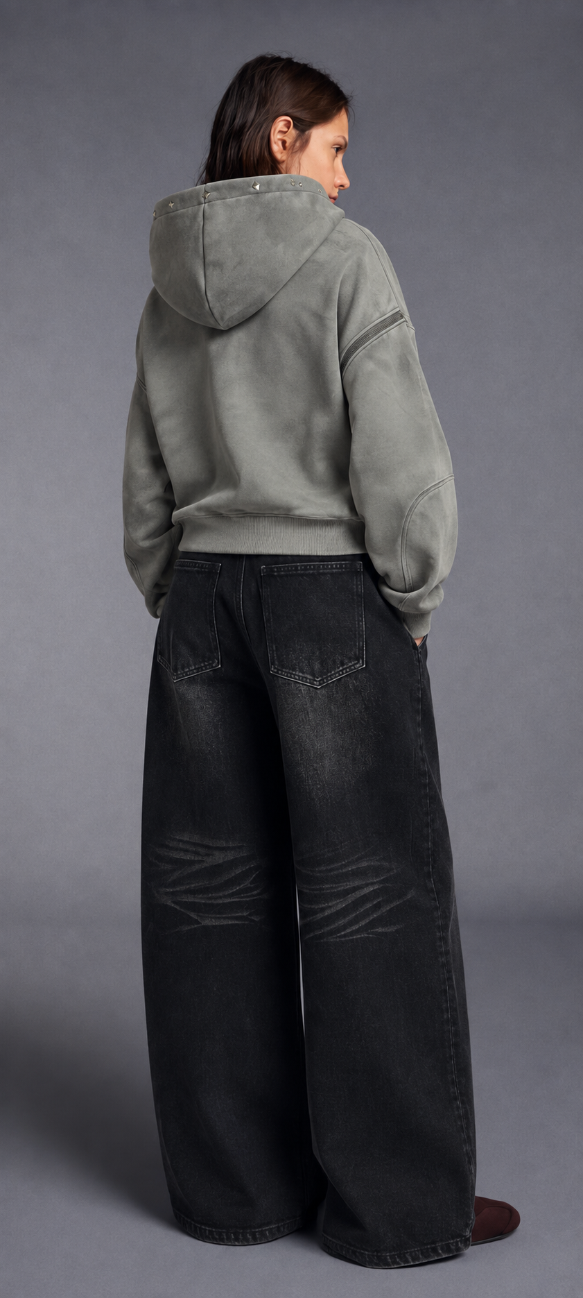 Rivet Zip Hoodie