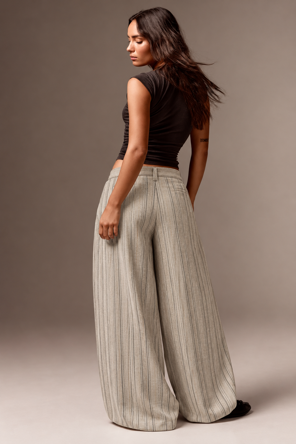 Chevron Cut Trousers