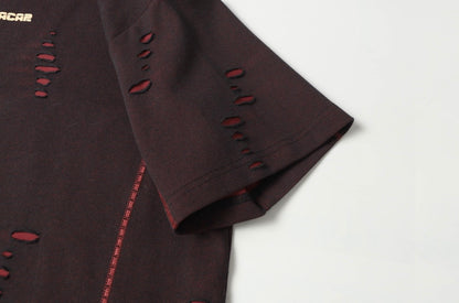 Scarline Distress Seam Tshirt
