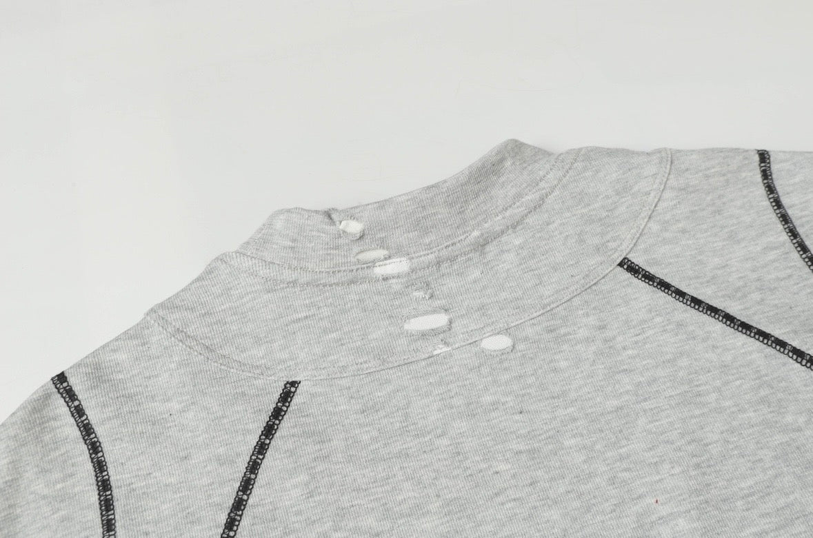 Scarline Distress Seam Tshirt