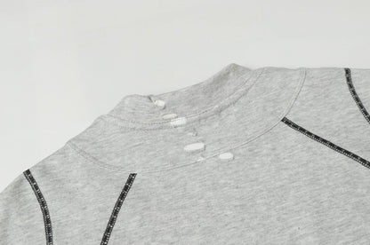 Scarline Distress Seam Tshirt