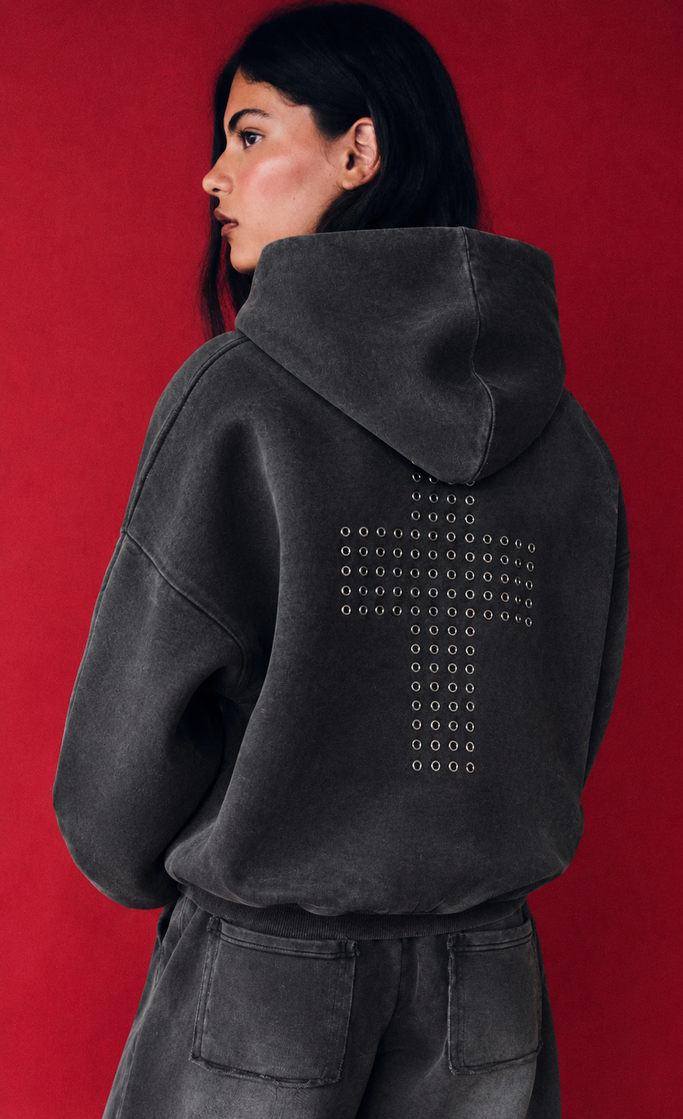 Eyelet Zip Hoodie